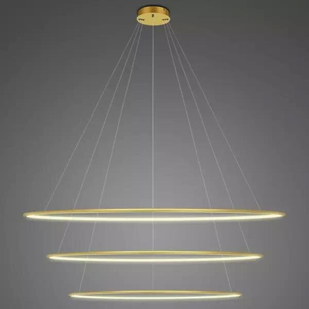 Lampa wisząca Ledowe Okręgi No.3 150cm 3k złota