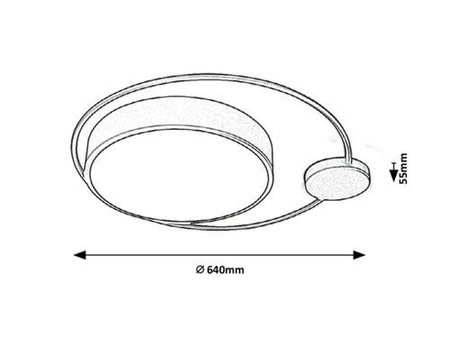 Lampa sufitowa Rabalux Saphira 3530 czarny