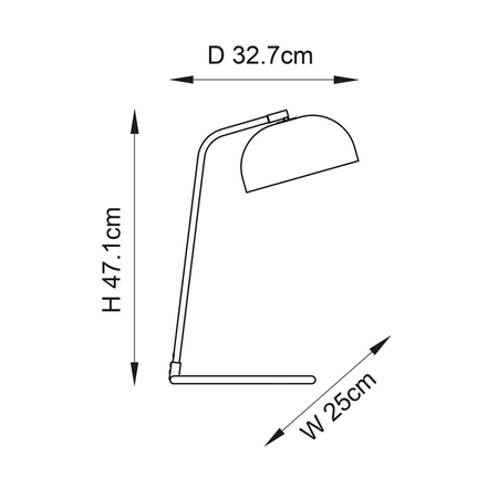 Lampa stołowa Endon Lighting Brair New 106336 czarny