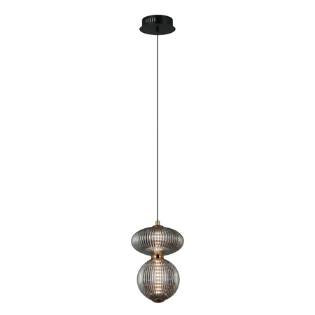 Lampa wisząca Italux Nico PND-8545-2B-AB-SG Czarny, antyczny mosiądz, złoty