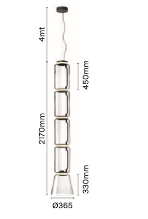 Lampa wisząca Flos F0272000 Noctambule