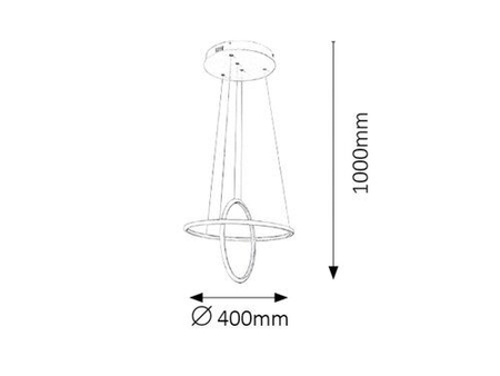 Lampa wisząca Rabalux Donatella 2544 biały