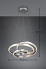 Lampa wisząca Trio 326210107 srebrny