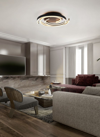 Lampa sufitowa Trio 641910208 złoty