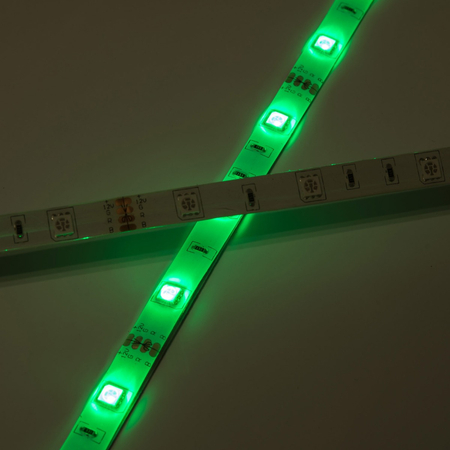Taśma LED Greenie RGB 1m diody 5050 7.2W/mb, wodoodporna IP65, RGB Rolka 5m