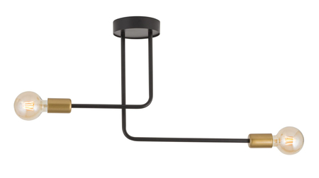 Sigma 32378 GINO 2 plafon czarny złoty