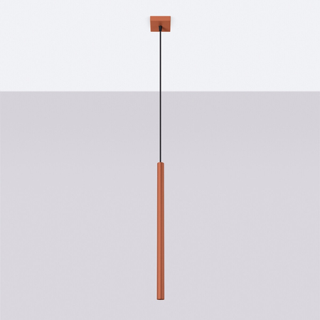 Sollux Lighting Lampa wisząca PASTELO 1 ochra czerwona SL.1524