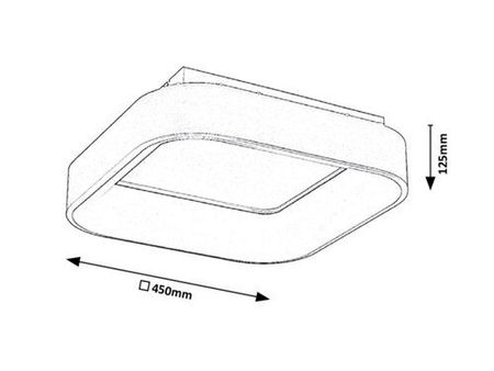 Lampa sufitowa Rabalux Adeline 3926 popielaty