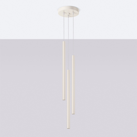 Sollux Lighting Lampa wisząca PASTELO 3P beżowa SL.1515