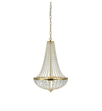 Lampa wisząca Markslöjd GRANSO 106119 przezroczysty/złoty