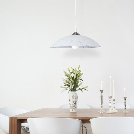 Lampa wisząca Rabalux Harmony Lux 3856 biały wzorzysty