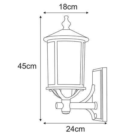 Kinkiet Kaja DETROIT K-8210 czarny