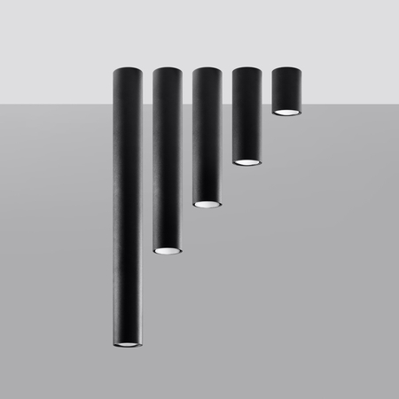 Sollux Lighting Plafon LAGOS 10 czarny SL.1000