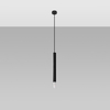 Sollux Lighting Lampa wisząca WEZYR 1 czarna SL.0960