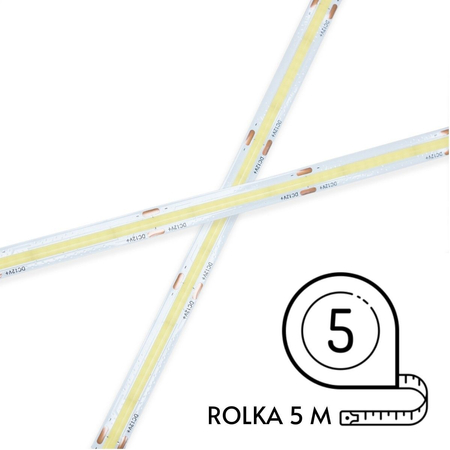 Taśma LED COB 352led/m 12V 10w/m 1000lm IP20 Rolka 5m