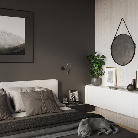 Sollux Lighting Kinkiet AXIL czarny SL.0910