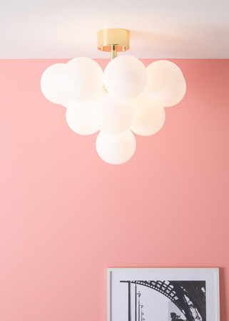 Lampa wisząca Markslöjd MERLOT 107912 biały/złoty