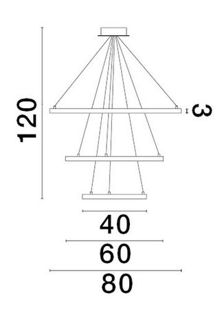 Lampa wisząca Luces Exclusivas IRUN - złoty LE43304