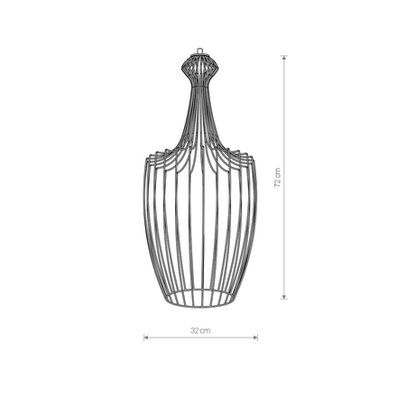 Klosz/Abażur CAMELEON LUKSOR L Nowodvorski 8592 mosiądz