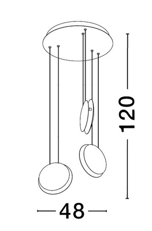 Lampa wisząca Luces Exclusivas BACA - czarny mat LE43231
