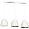 Lampa wisząca LENOX 3 WHITE / GOLD Emibig 411/3 biały/złoty