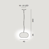 Lampa wisząca Foscarini 278072E-24 Buds 2