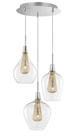 Lampa wisząca Luces Exclusivas ZARZA LE41842 złoty