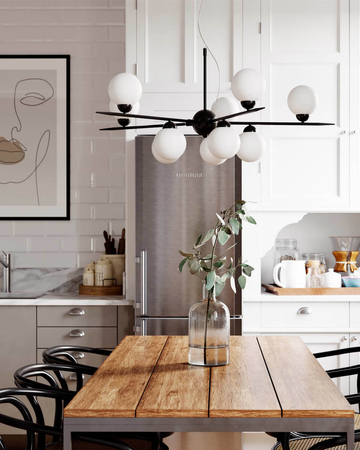 Lampa wisząca By Rydens Punto 4202050-4002 czarny matowy