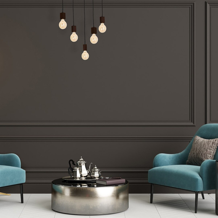 Milagro Lampa Wisząca JACK 5xE27 Orzech MLP4361 Naturalne drewno