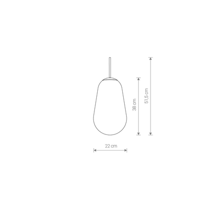 Klosz/Abażur CAMELEON PEAR M Nowodvorski 8533 przezroczysty