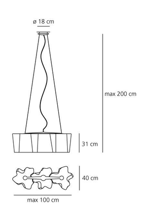 Lampa wisząca Artemide 0455020A Logico 3 in linea