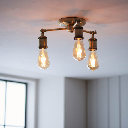 Lampa sufitowa Endon Lighting Hal 97243 mosiądz