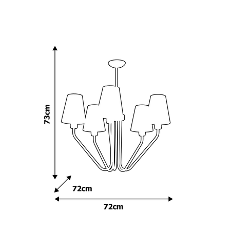 Żyrandol Milagro MLP4908 Victoria