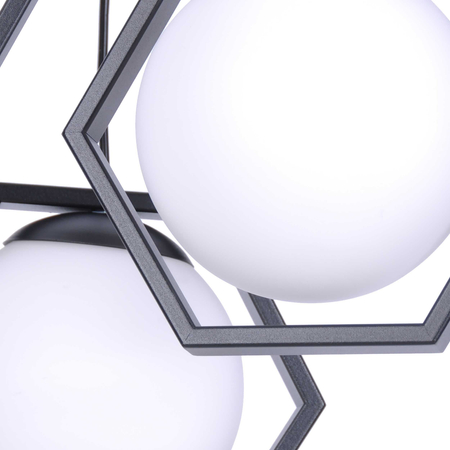 Lampa wisząca FAVO Kaja K-4787 biały/czarny