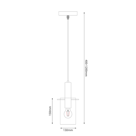Milagro Lampa wisząca Arcadia Gold 1xE27 ML1816 CZARNY + ZŁOTY