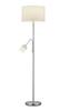 Lampa podłogowa Trio 403900201 biały/srebrny