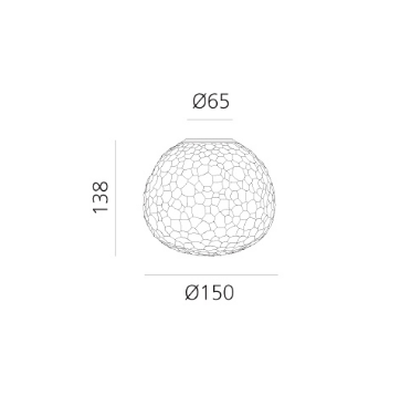 Kinkiet / Plafon Artemide 1704110A Meteorite 15
