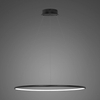 Lampa wisząca Ledowe Okręgi No.1 80cm 4k czarna