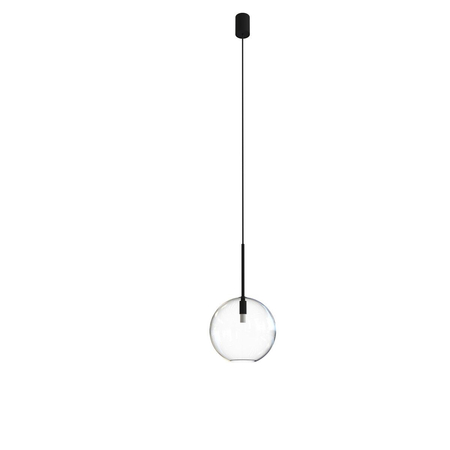 Lampa wisząca SPHERE M Nowodvorski 7848 transparentny/czarny