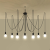 Sollux Lighting Żyrandol EDISON 7 czarny SL.0372
