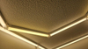 Efektowne oświetlenie LED Blaupunkt Hexagon 297 x 412 cm, konfigurowalny system LED o ciepłej barwie w kształcie plastra miodu do showroomu, galerii, salonu samochodowego, serwisu, garażu