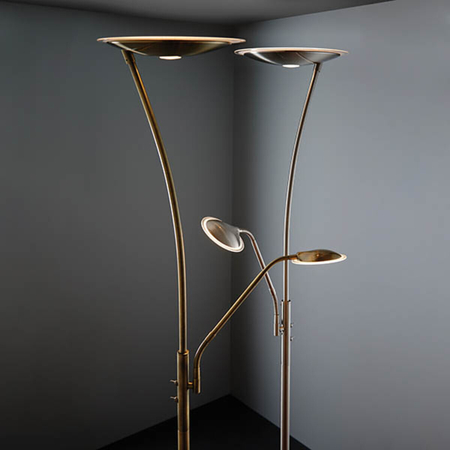 Endon Lighting Lampa podłogowa 73080 mosiądz