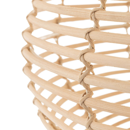 Lampa wisząca Nowodvorski RATTAN M 11154 Naturalne drewno Biały