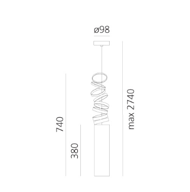 Lampa wisząca Artemide DOI4600A03 Decompose Light