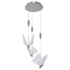Light Prestige Lampa wisząca Mariposa 3 srebrna LED CCT LP-1715/3P CH