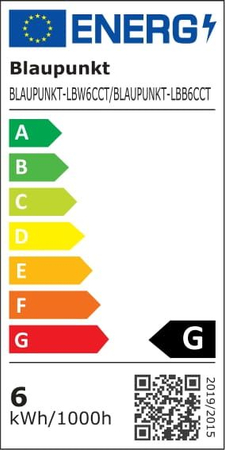 Blaupunkt Lampa Biurkowa LED 6W CCT czarna ściemnialna, przełącznikiem barwy światła