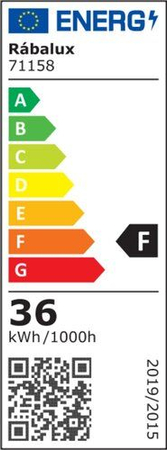 Lampa sufitowa Rabalux Ezio 71158 czarny matowy