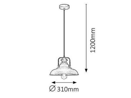 Lampa wisząca Rabalux Kyle 2930 Brązowy