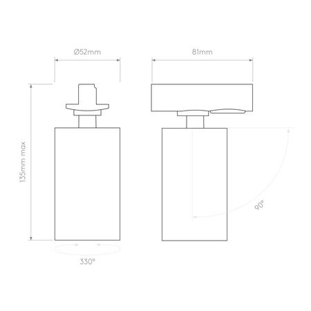 Lampa szynowa Astro Can 50 Track 1396026 Matowy Biały