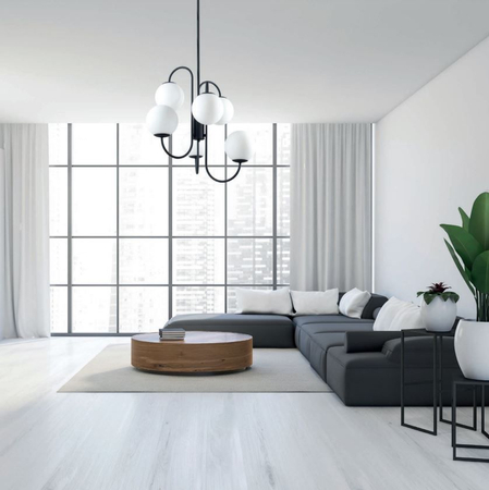 Żyrandol Italux PND-5500-6-BK Gela